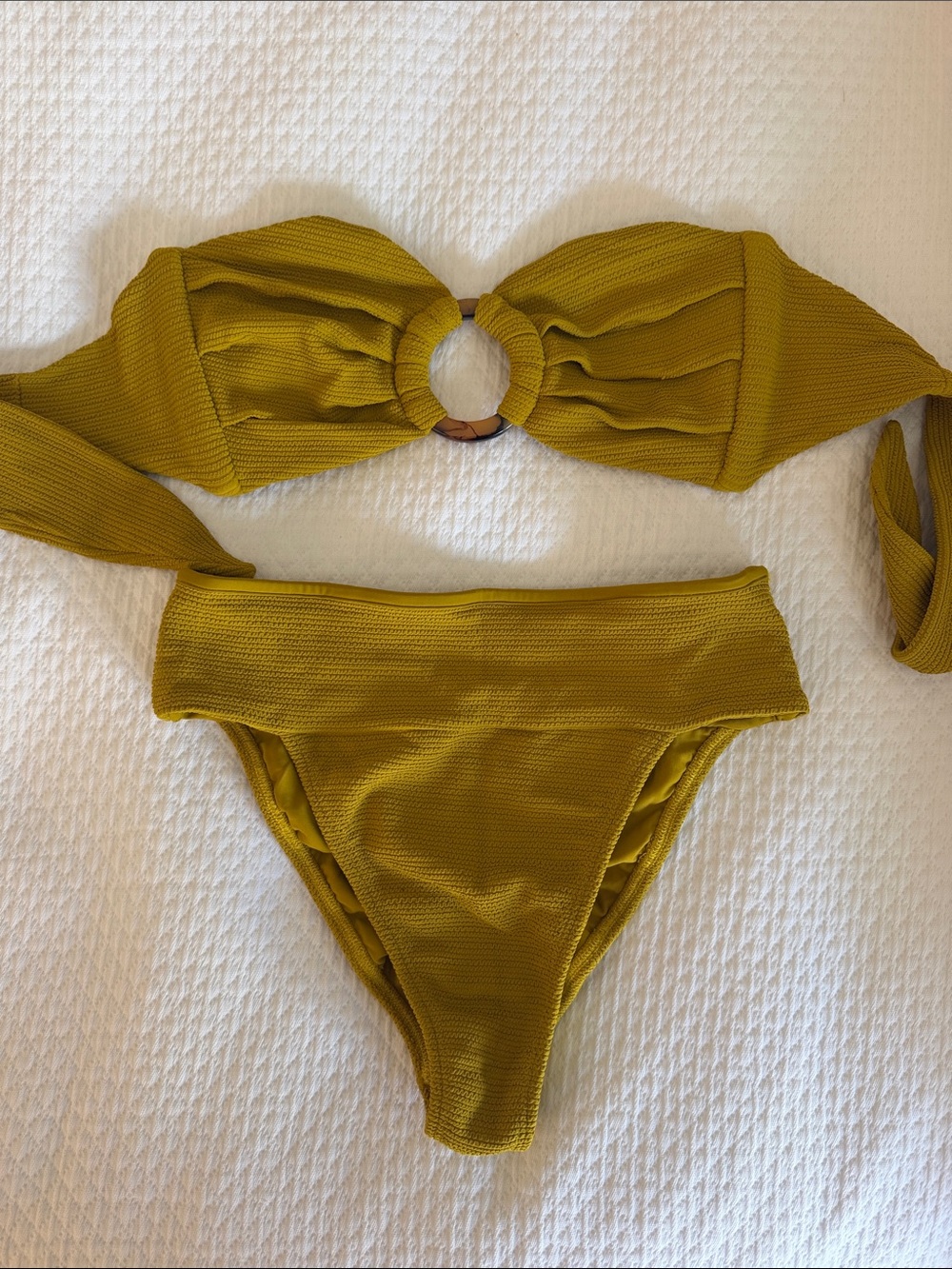 Montce Ring-Detail Bandeau Bikini Set